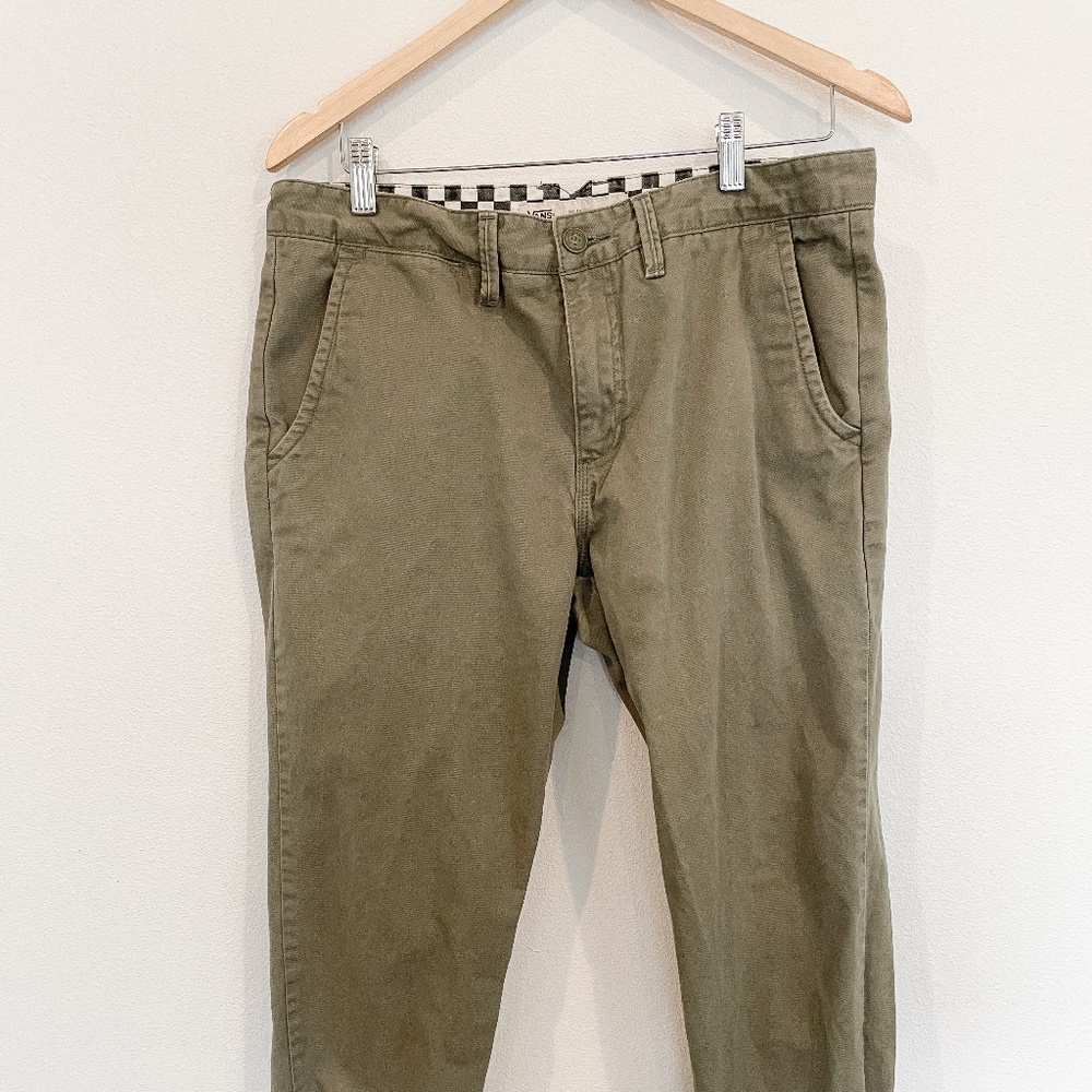 Mens Vans Olive Green Denim Jogger